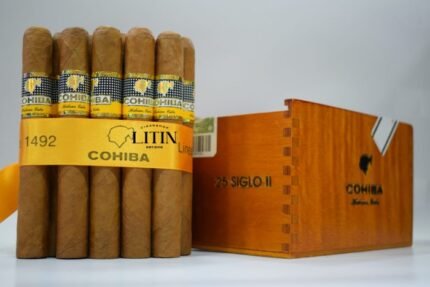 Cohiba Siglo VI premium Cuban cigar crafted with aged tobacco leaves, offering a smooth draw, rich aroma, and a luxurious smoking experience from Official Cigar Store.