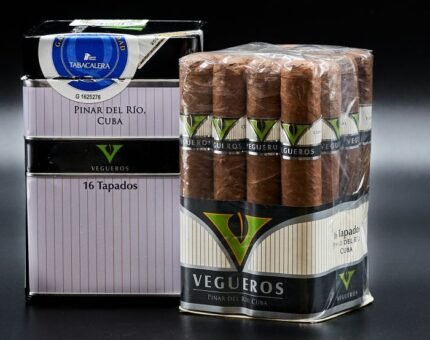 Vegueros Tapados premium Cuban cigar crafted with aged tobacco leaves, offering a smooth draw, earthy aroma, and a satisfying smoking experience from Official Cigar Store.