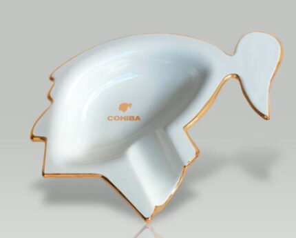 Cohiba Solo Face White Ashtray!