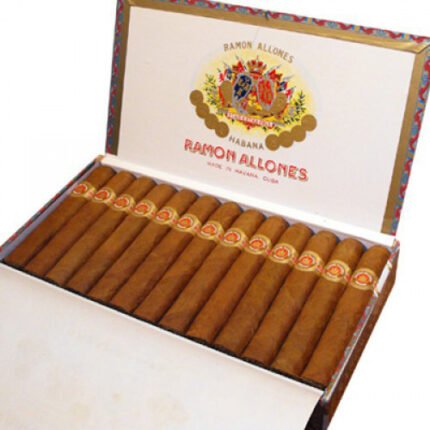 Ramon Allones Small Club Coronas Cuban cigars in box packaging, featuring a rich wrapper and compact size for a bold short smoke.