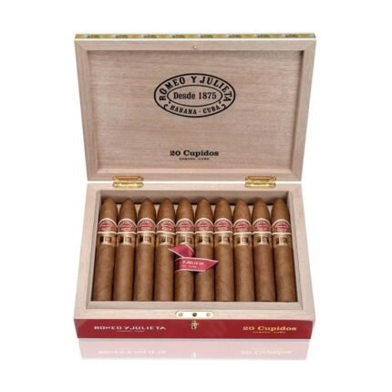 Romeo y Julieta Cupidos LCDH box of 25 premium Cuban cigars, La Casa del Habano exclusive, handcrafted with aged tobacco leaves for a smooth and refined smoking experience.
