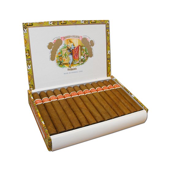 Romeo y Julieta Petit Coronas – Premium Cuban Cigars | Official Cigar Store Romeo y Julieta Petit Coronas premium Cuban cigars handcrafted with aged tobacco leaves, offering a smooth draw and balanced medium-bodied smoking experience in a compact format.